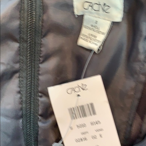 CACHE Glitter Strapless Cocktail Dress Holiday New Years Eve Gray Size 2 - Picture 7 of 9